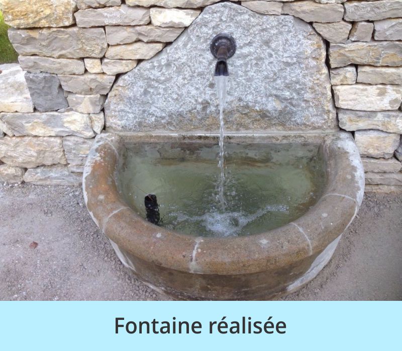 Fontaine réalisée